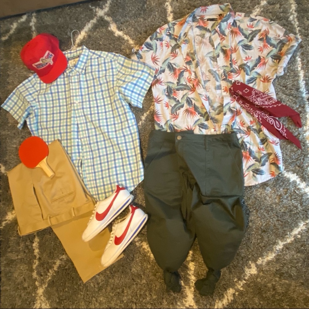 Forest Gump & Lt. Dan Couple’s Halloween Costume
